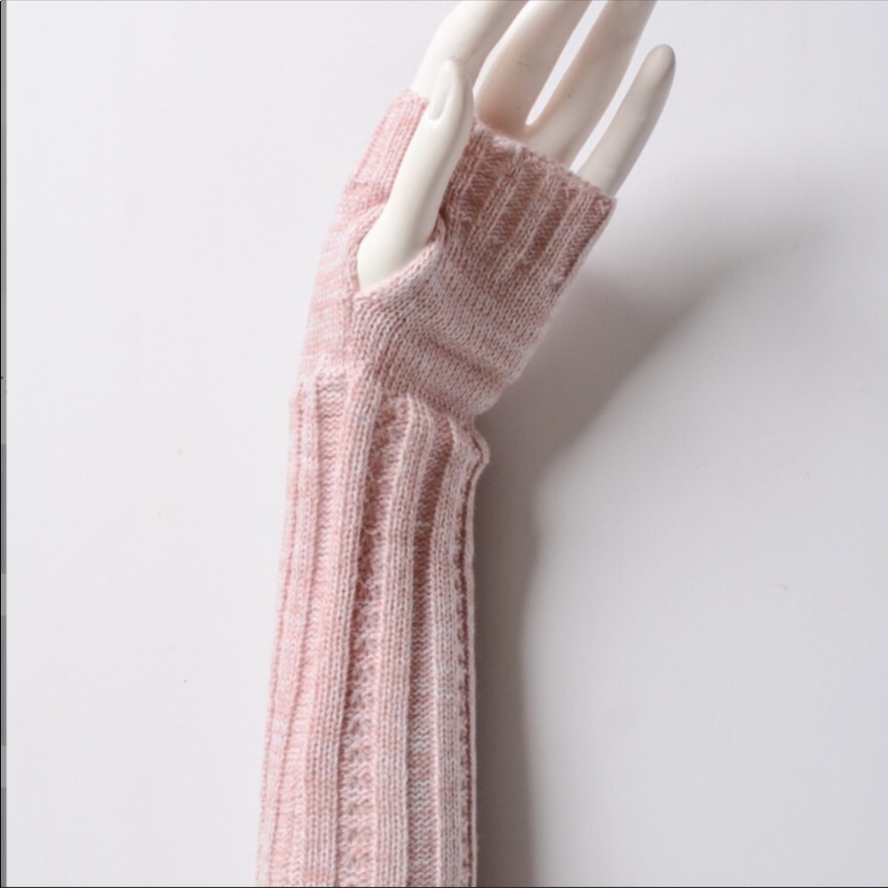Pink Rubbed Arm Warmers - Picture 2 of 2